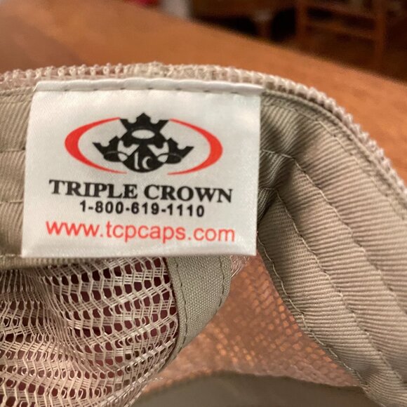 Men's Stock Building Supply Green/Tan Hook and Loop Mesh Back Trucker Hat Cap* - Picture 11 of 12